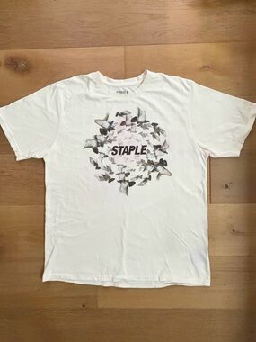 Staple Design Pigeon Flock Graphic Tee Jeff Staple NYC Streetwear White Men's XL